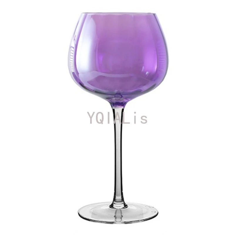 250-500ml Purple Crystal Series Goblet Gather Aroma Red Wine Champagne Cup Family Restaurant Holiday Drinkware Gift