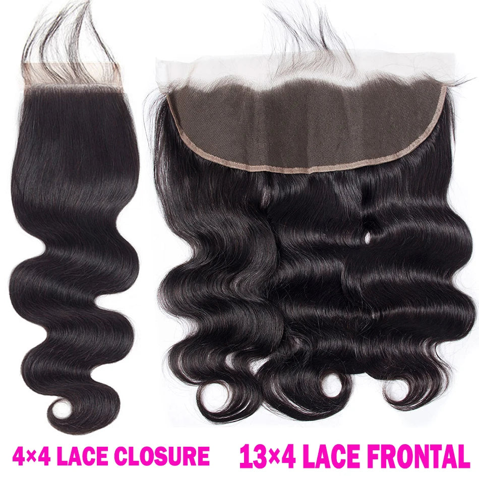 13x4 Water Wave Frontal Human Hair Brazilian Lace Frontal Closure Curly Deep Lace Frontal Closure Human Hair Virgin Hair Closure