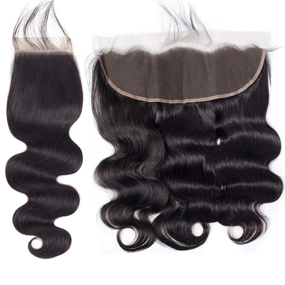 13x4 Water Wave Frontal Human Hair Brazilian Lace Frontal Closure Curly Deep Lace Frontal Closure Human Hair Virgin Hair Closure