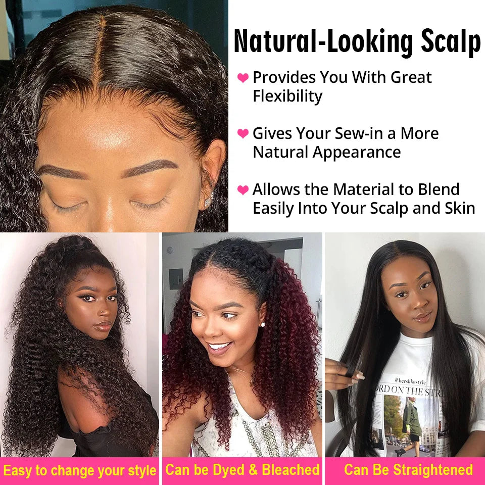 13x4 Water Wave Frontal Human Hair Brazilian Lace Frontal Closure Curly Deep Lace Frontal Closure Human Hair Virgin Hair Closure